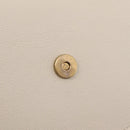 GUCCI Sherry Line Shoulder Bag Leather Ivory Gold Auth LN236V-23