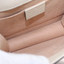 GUCCI Sherry Line Shoulder Bag Leather Ivory Gold Auth LN236V-25