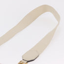 GUCCI Sherry Line Shoulder Bag Leather Ivory Gold Auth LN236V-9