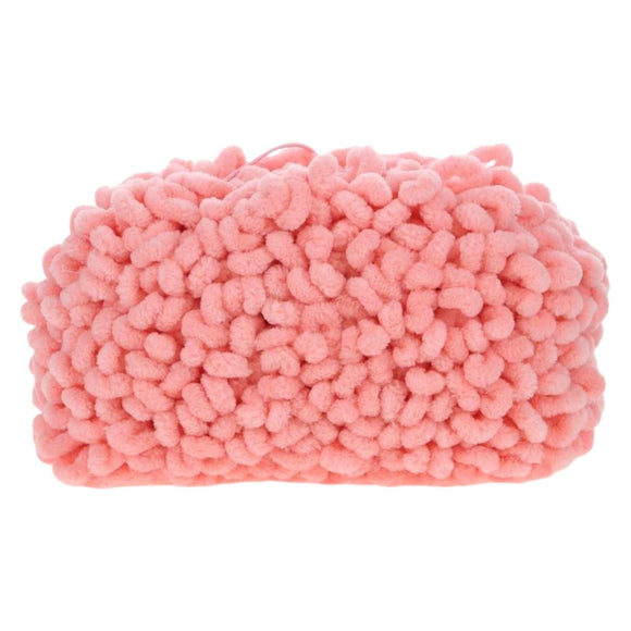 Bottega Veneta Mini The Pouch Shoulder Bag fabric Pink Auth LN237M