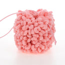 Bottega Veneta Mini The Pouch Shoulder Bag fabric Pink Auth LN237M-4