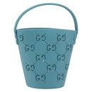 GUCCI Children's Hand Bag rubber Blue 723051 Auth LN238M-1