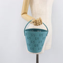 GUCCI Children's Hand Bag rubber Blue 723051 Auth LN238M-19