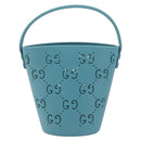 GUCCI Children's Hand Bag rubber Blue 723051 Auth LN238M-2