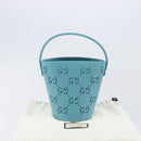 GUCCI Children's Hand Bag rubber Blue 723051 Auth LN238M-20