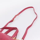 Miu Miu Vitterodino Hand Bag Leather 2way Pink Gold Auth LN239A-15