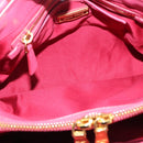 Miu Miu Vitterodino Hand Bag Leather 2way Pink Gold Auth LN239A-11