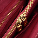 Miu Miu Vitterodino Hand Bag Leather 2way Pink Gold Auth LN239A-25