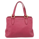 Miu Miu Vitterodino Hand Bag Leather 2way Pink Gold Auth LN239A-2
