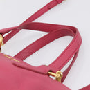 Miu Miu Vitterodino Hand Bag Leather 2way Pink Gold Auth LN239A-14