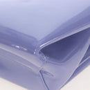 Bottega Veneta Hand Bag Patent leather Purple Silver Auth LN242M-11