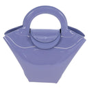 Bottega Veneta Hand Bag Patent leather Purple Silver Auth LN242M-2