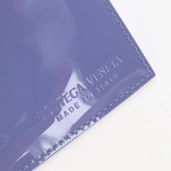 Bottega Veneta Hand Bag Patent leather Purple Silver Auth LN242M