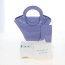 Bottega Veneta Hand Bag Patent leather Purple Silver Auth LN242M-26