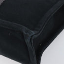 HERMES Fourre Tout PM Hand Bag Canvas Black Silver Auth LN243-12
