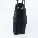 HERMES Fourre Tout PM Hand Bag Canvas Black Silver Auth LN243-5