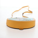 LOEWE Ken Price Collaboration Shoulder Bag Leather Yellow Silver Auth LN244M-10