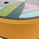 LOEWE Ken Price Collaboration Shoulder Bag Leather Yellow Silver Auth LN244M-11