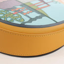 LOEWE Ken Price Collaboration Shoulder Bag Leather Yellow Silver Auth LN244M-12