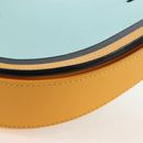 LOEWE Ken Price Collaboration Shoulder Bag Leather Yellow Silver Auth LN244M-14