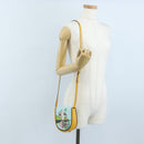 LOEWE Ken Price Collaboration Shoulder Bag Leather Yellow Silver Auth LN244M-31