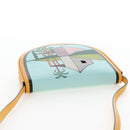 LOEWE Ken Price Collaboration Shoulder Bag Leather Yellow Silver Auth LN244M-6