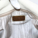Salvatore Ferragamo Vala Shoulder Bag Leather Ivory Gold Auth LN245-18