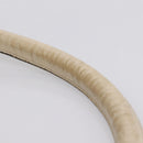 Salvatore Ferragamo Vala Shoulder Bag Leather Ivory Gold Auth LN245-9