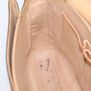 CELINE Macadam Canvas Shoulder Bag PVC Leather Brown Gold Auth LN246-18