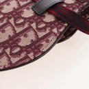 Christian Dior Trotter Canvas Saddle Waist bag Red Gold Auth LN247M-14