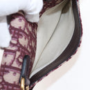 Christian Dior Trotter Canvas Saddle Waist bag Red Gold Auth LN247M-22