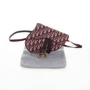 Christian Dior Trotter Canvas Saddle Waist bag Red Gold Auth LN247M-25
