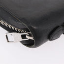 LOUIS VUITTON Taiga Zippy XL Long Wallet Black M44275 LV Auth LN248-11