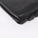 LOUIS VUITTON Taiga Zippy XL Long Wallet Black M44275 LV Auth LN248-13
