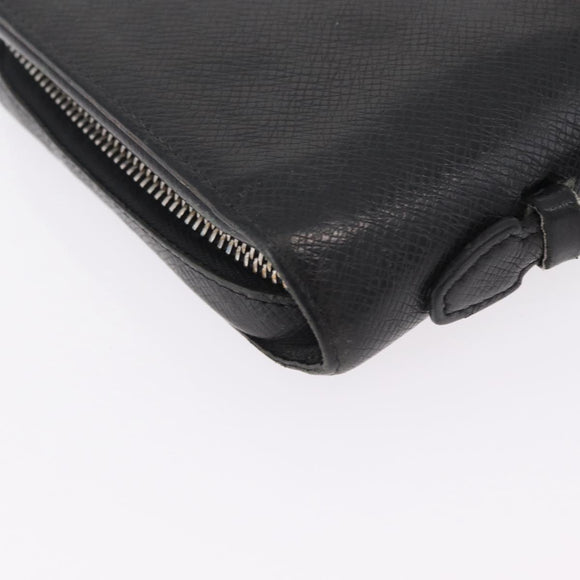 LOUIS VUITTON Taiga Zippy XL Long Wallet Black M44275 LV Auth LN248