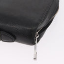 LOUIS VUITTON Taiga Zippy XL Long Wallet Black M44275 LV Auth LN248-14