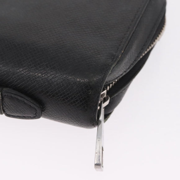 LOUIS VUITTON Taiga Zippy XL Long Wallet Black M44275 LV Auth LN248