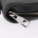 LOUIS VUITTON Taiga Zippy XL Long Wallet Black M44275 LV Auth LN248-15