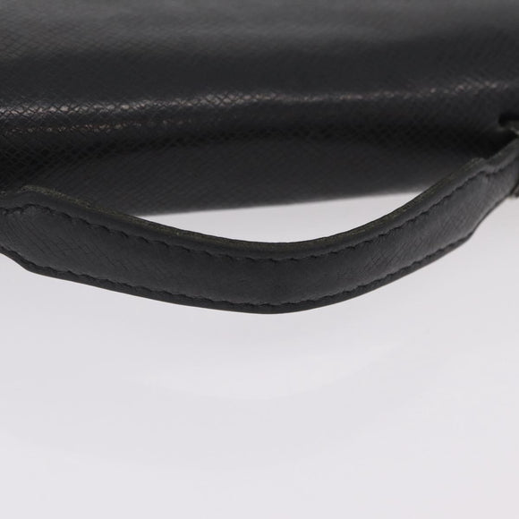LOUIS VUITTON Taiga Zippy XL Long Wallet Black M44275 LV Auth LN248