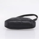 GUCCI Bamboo Hand Bag Leather 2way Black Gold 001 2058 1577 Auth LN249-12