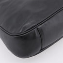 GUCCI Bamboo Hand Bag Leather 2way Black Gold 001 2058 1577 Auth LN249-14