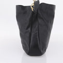 GUCCI Bamboo Hand Bag Leather 2way Black Gold 001 2058 1577 Auth LN249-4