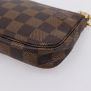 LOUIS VUITTON Damier Ebene Vivienne Mini Pochette Accessoires N60402 Auth LN251M-16
