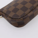 LOUIS VUITTON Damier Ebene Vivienne Mini Pochette Accessoires N60402 Auth LN251M-17