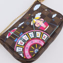 LOUIS VUITTON Damier Ebene Vivienne Mini Pochette Accessoires N60402 Auth LN251M-18