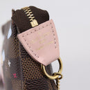 LOUIS VUITTON Damier Ebene Vivienne Mini Pochette Accessoires N60402 Auth LN251M-19