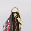 LOUIS VUITTON Damier Ebene Vivienne Mini Pochette Accessoires N60402 Auth LN251M-9