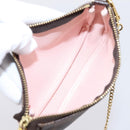 LOUIS VUITTON Damier Ebene Vivienne Mini Pochette Accessoires N60402 Auth LN251M-10