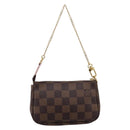 LOUIS VUITTON Damier Ebene Vivienne Mini Pochette Accessoires N60402 Auth LN251M-2