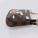 LOUIS VUITTON Damier Ebene Vivienne Mini Pochette Accessoires N60402 Auth LN251M-4